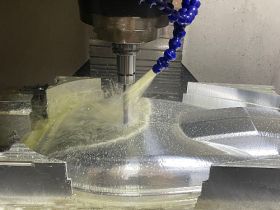 CNC machining of LED lamp housing