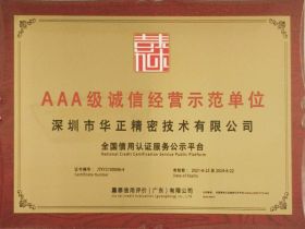 AAA级诚信经营示范单位